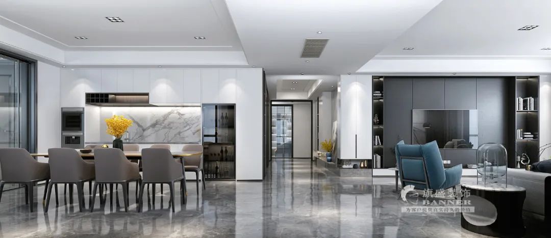 李丞打造 400㎡现代家宅，品质生活与艺术气息的完美融合-18