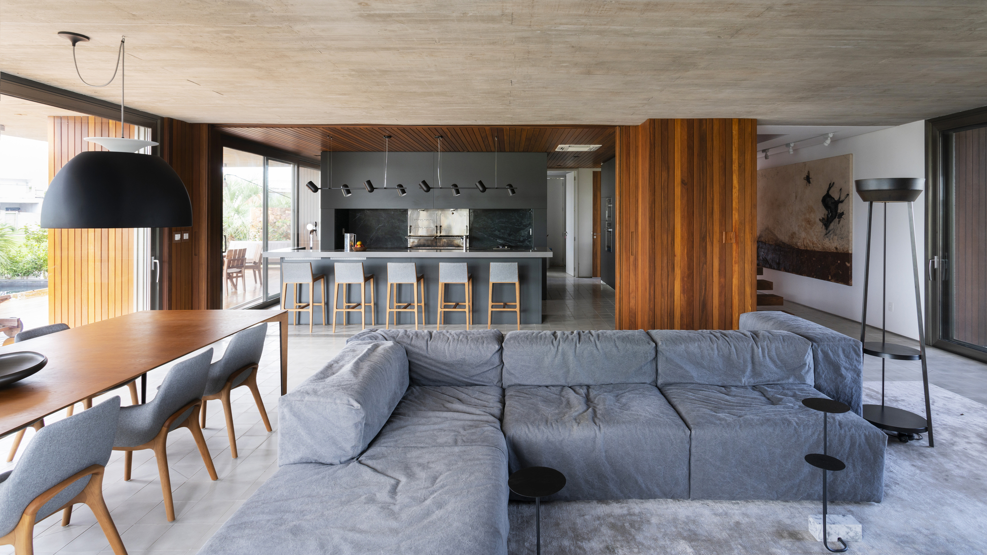 LSG #DM 住宅 | 混凝土棱镜与玻璃空间的互动-29