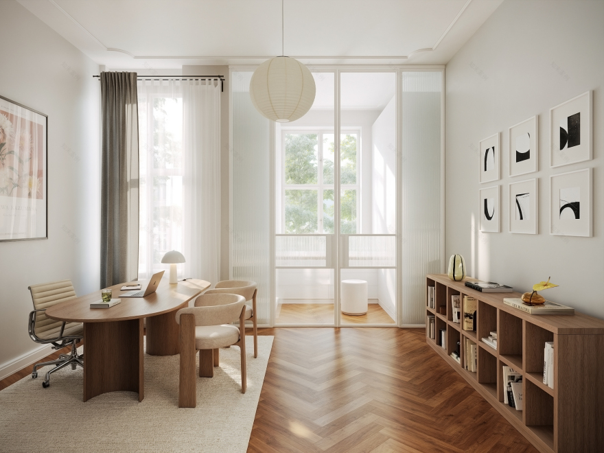 柏林公寓可视化设计(II 版本)丨德国柏林丨Mosolova Valeria-19