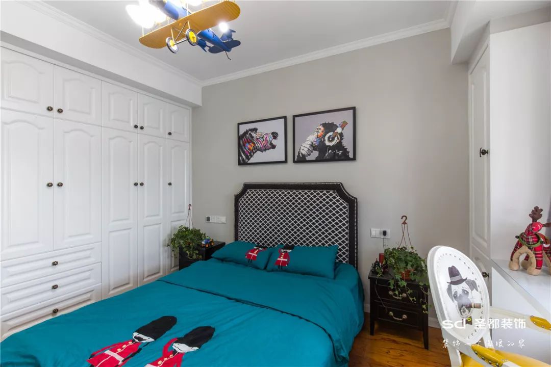 嘉兴南德大院 125㎡简约美式儿童房,设计精巧,亮点纷呈-19