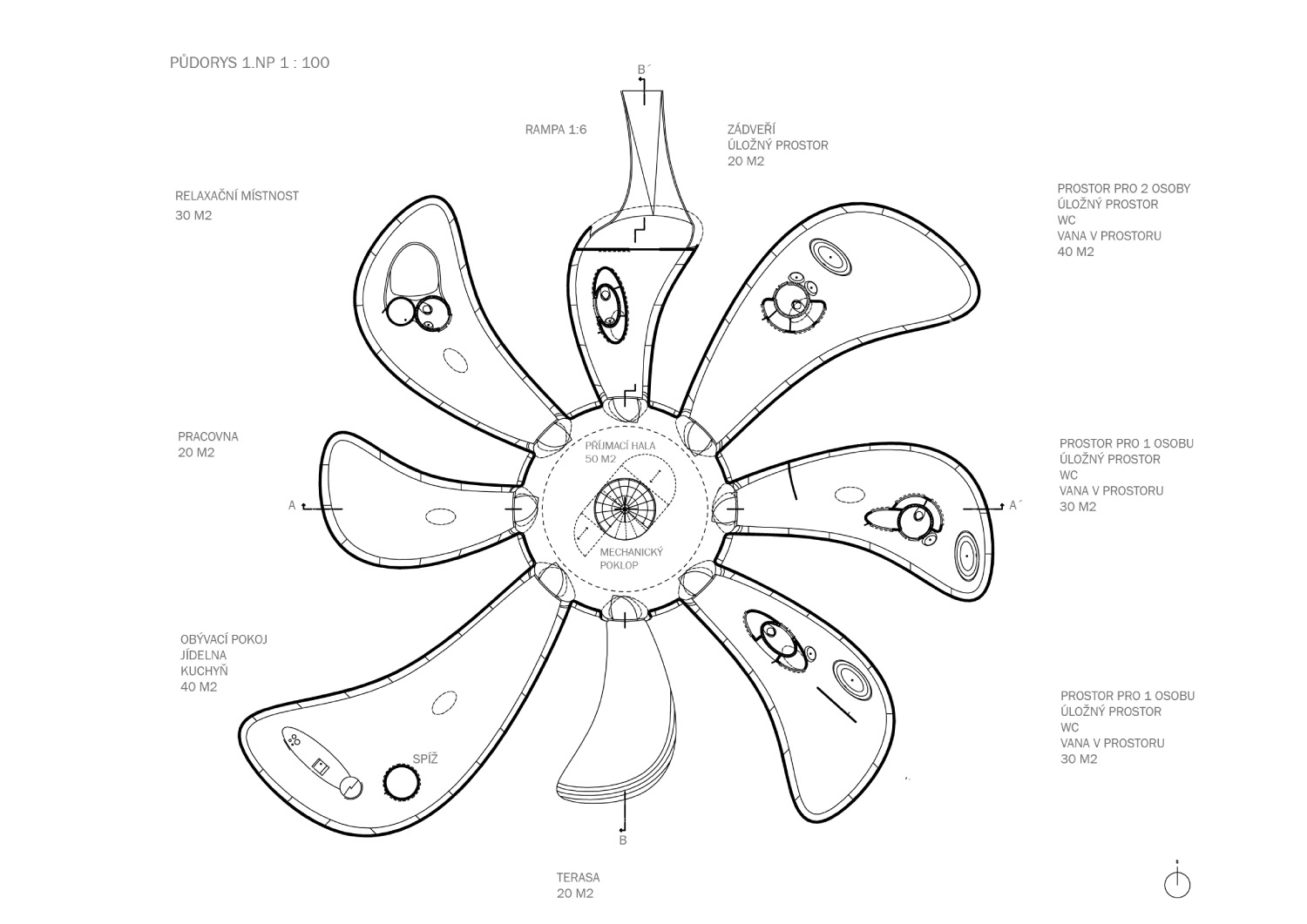 skleněný rodinný dům(玻璃家庭住宅)丨捷克丨Ing. arch. Miloše Floriána工作室-65