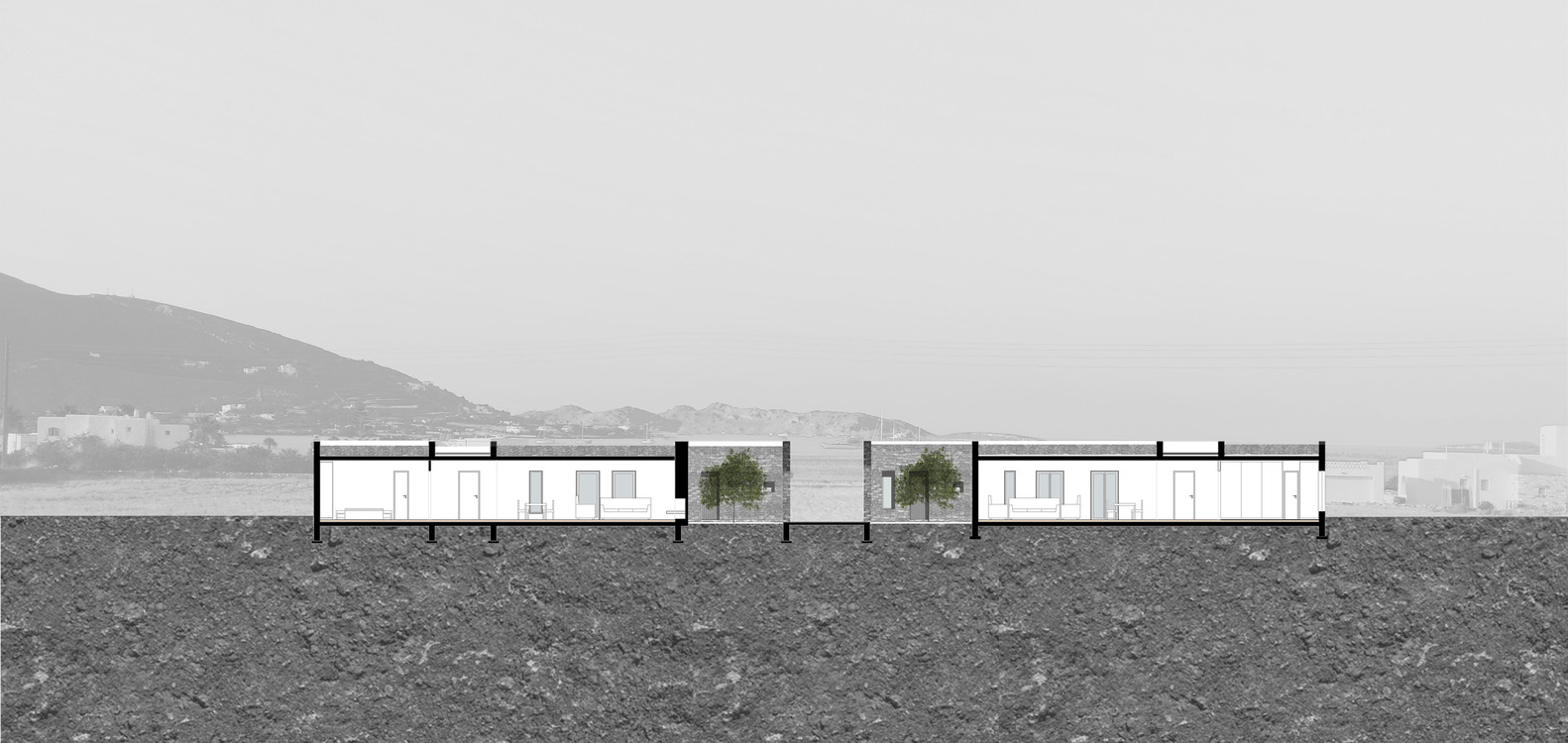 希腊 Paros 岛上的"藏匿与寻找" | 现代简约风格的双宅设计-47