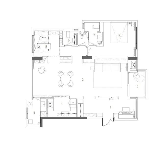 三居改一居，为父母打造专属空间 | 浣月设计-72