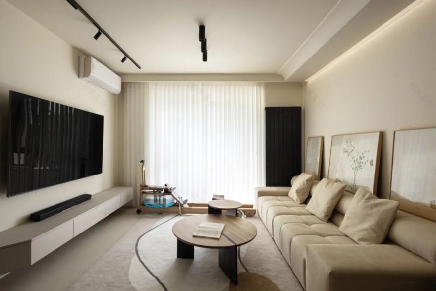 奶油极简风小户型家居-1