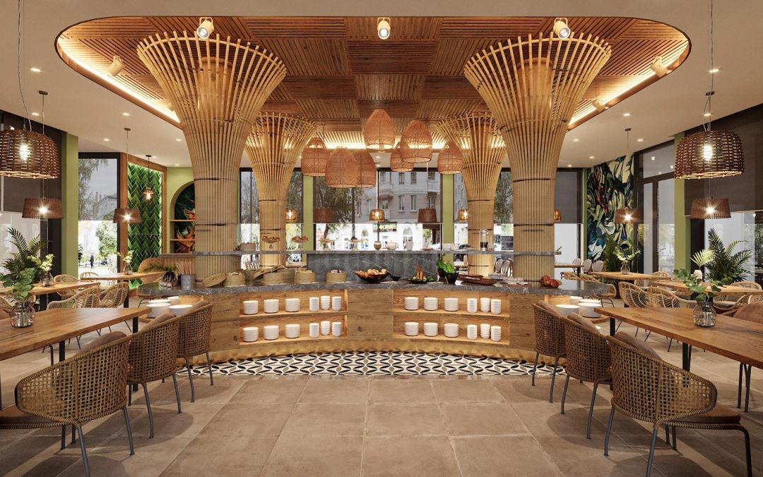 隐市慵懒时光原木色餐厅设计-15