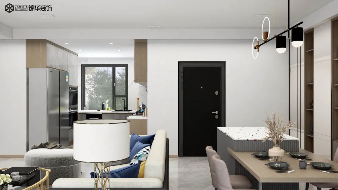 熙棠府现代简约三室两厅设计丨锦华装饰-28