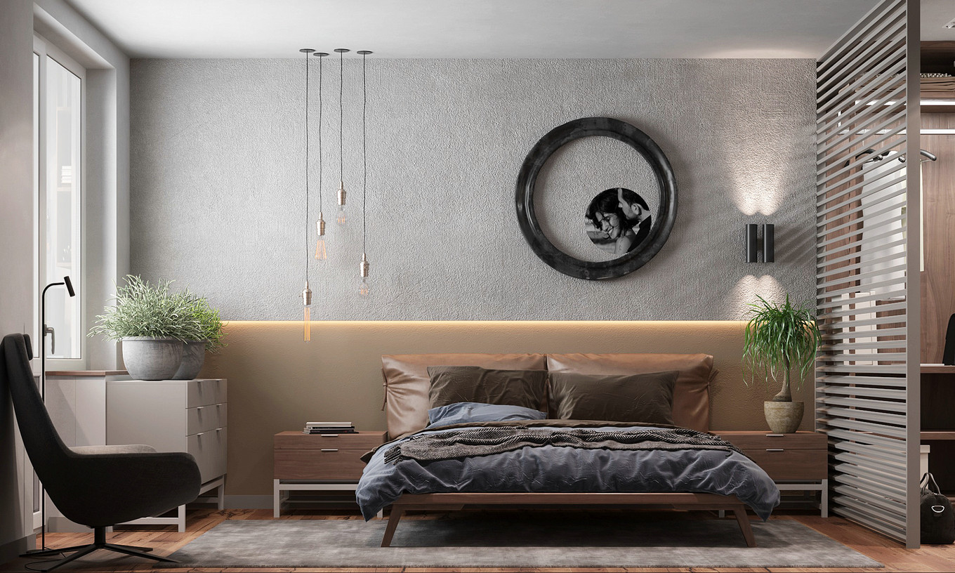 夏日清凉的清新冷色系室内设计-40