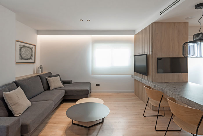 100㎡明亮，简单实用的公寓设计  ManuelGarcíaAsociados-0
