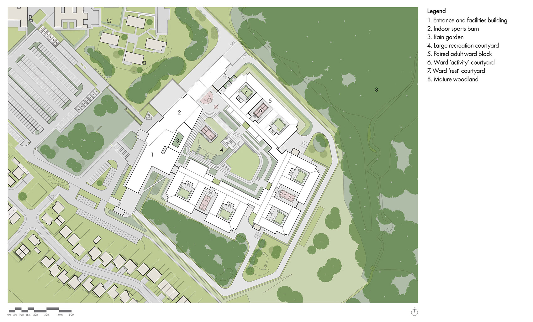 英国 Sycamore 精神疾病医院丨Medical Architecture-43