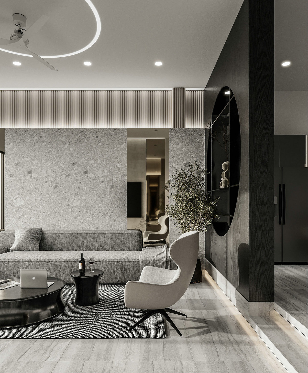 高级灰色系住宅设计-2