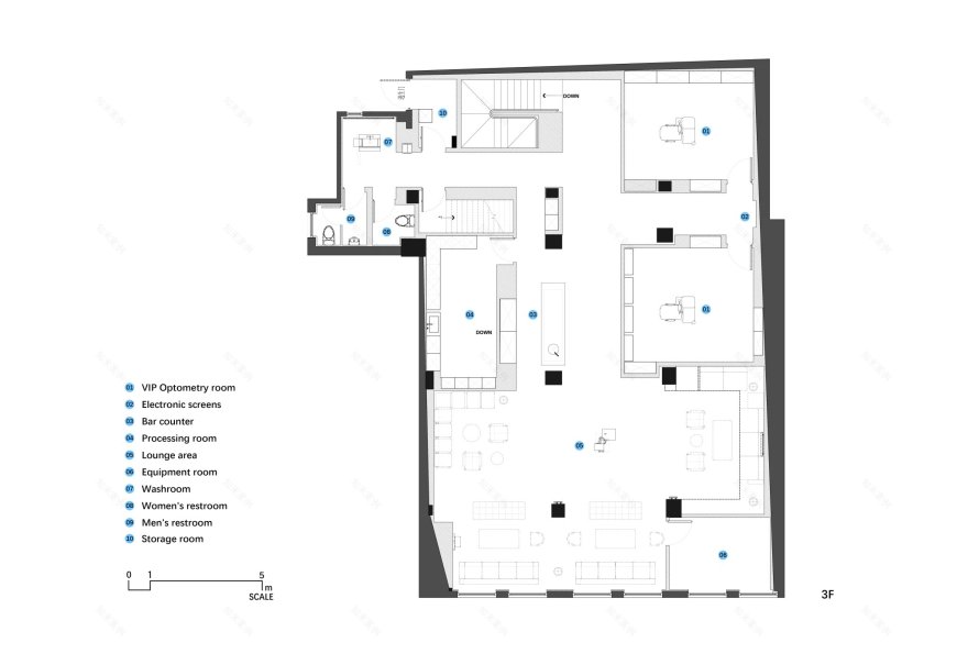 暴龙旗舰店
注:BOLON通常是眼镜品牌暴龙的英文名称,结合语境这里翻译为暴龙旗舰店 丨未明确具体设计公司,设计总监为Jingze Li-26