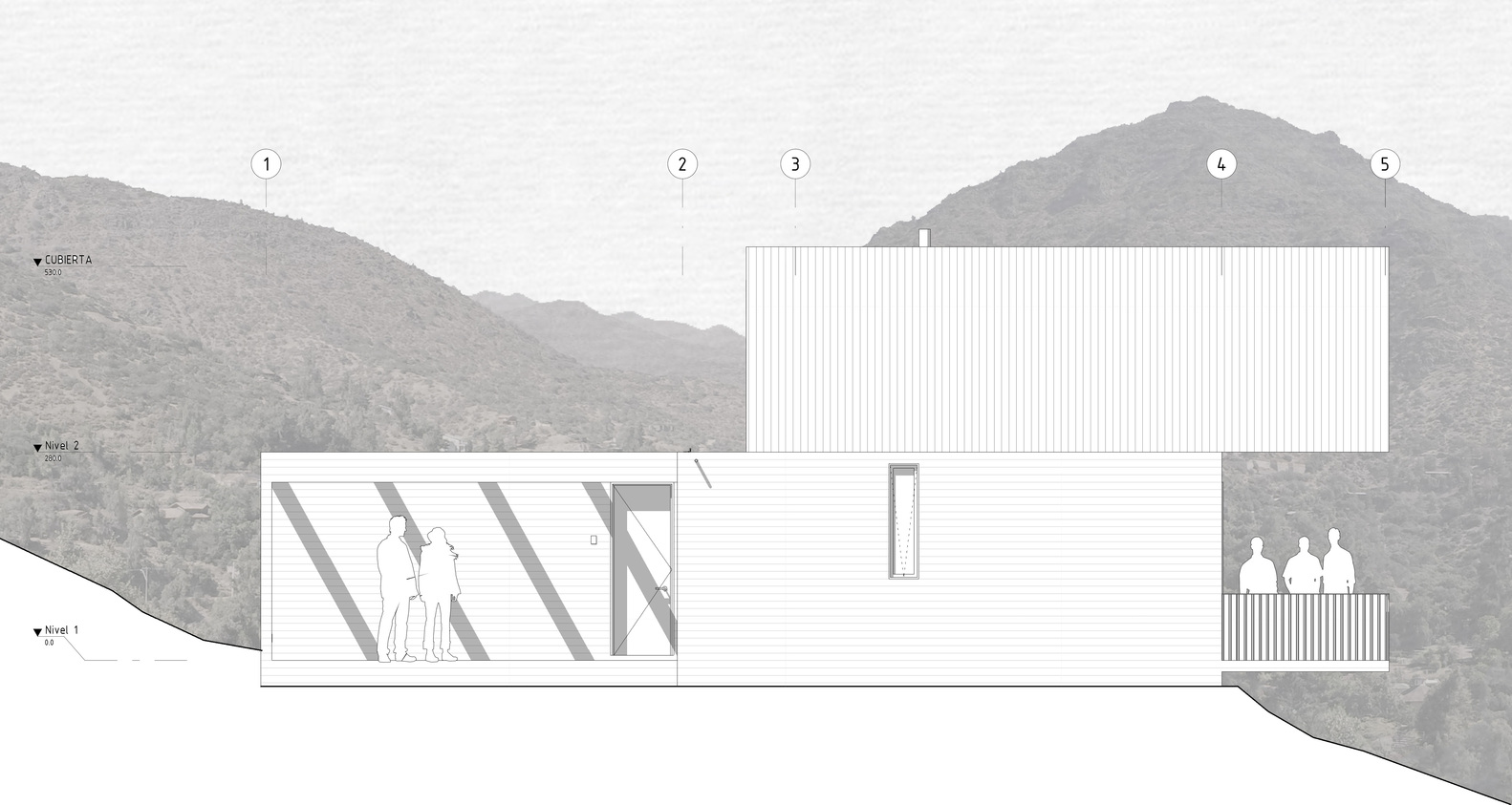 智利山脉中的地中海式增量住宅-37