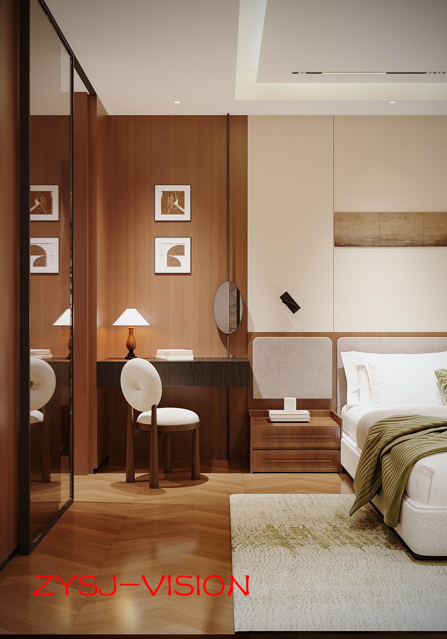 木语温居 · 中古风私宅卧室空间设计丨ZYSJ  VISION-8