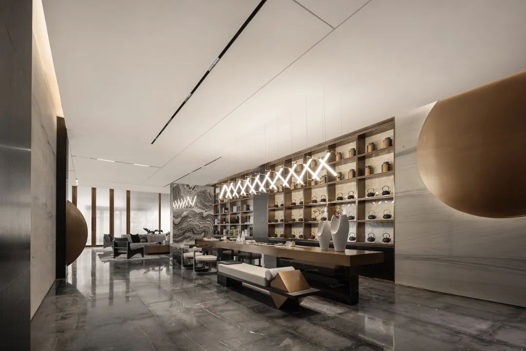 沈阳金地融创峯范展示厅 | 东方美学与现代空间的完美融合-31