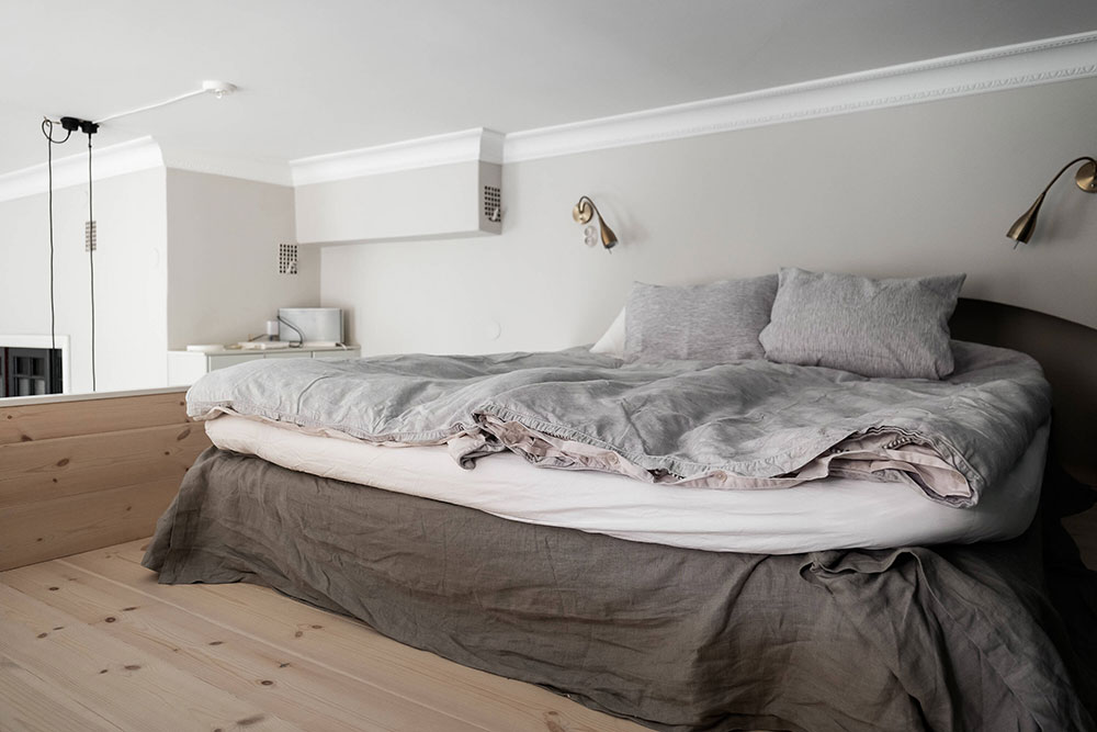 "斯德哥尔摩 42㎡小公寓，超高层高搭配复古风设计"-13