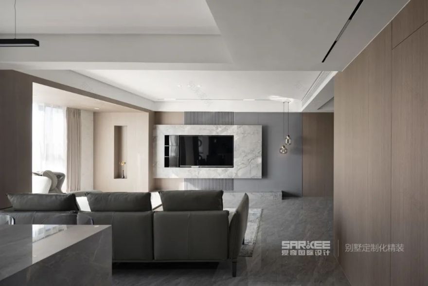 现代极简风精装房改造 · 时代城 130㎡优雅舒适家居设计丨无锡夏奇国际设计-2