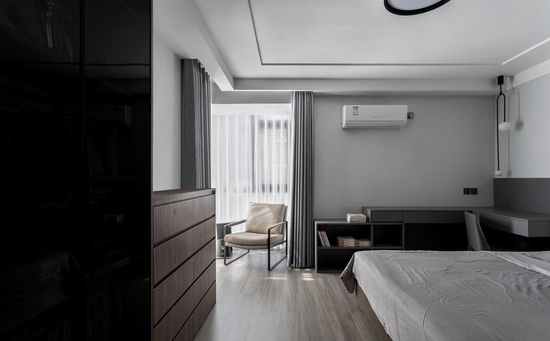 黑白灰的现代之家-56