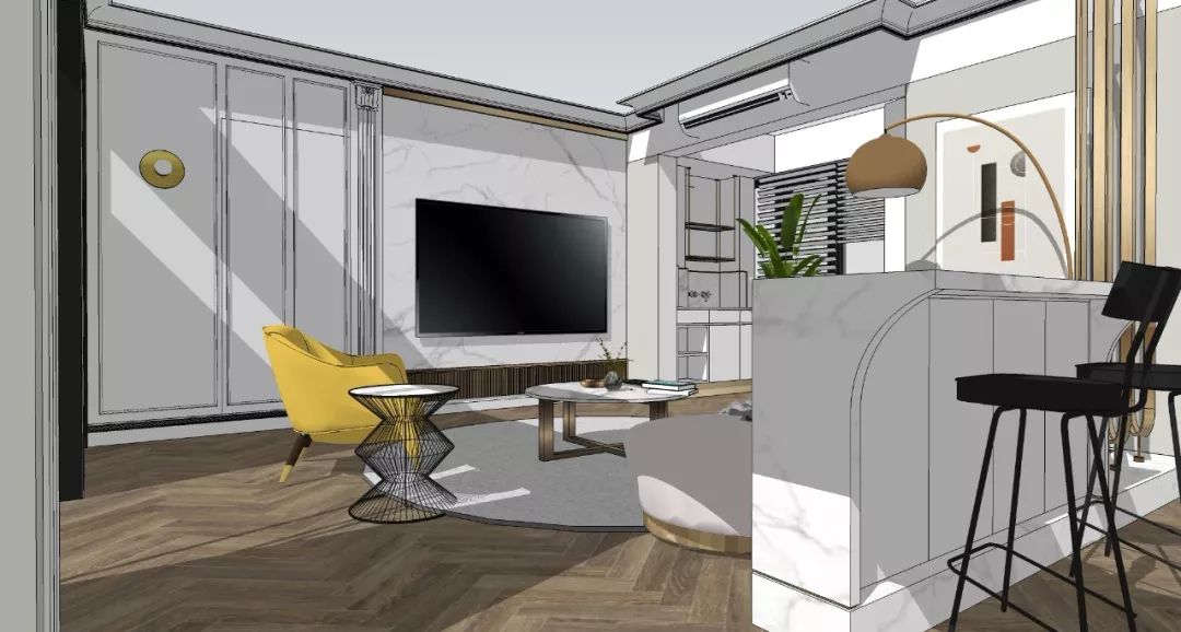 金融街壹号,140㎡轻奢混搭家,机动成长空间,陪伴宝贝一起成长-33