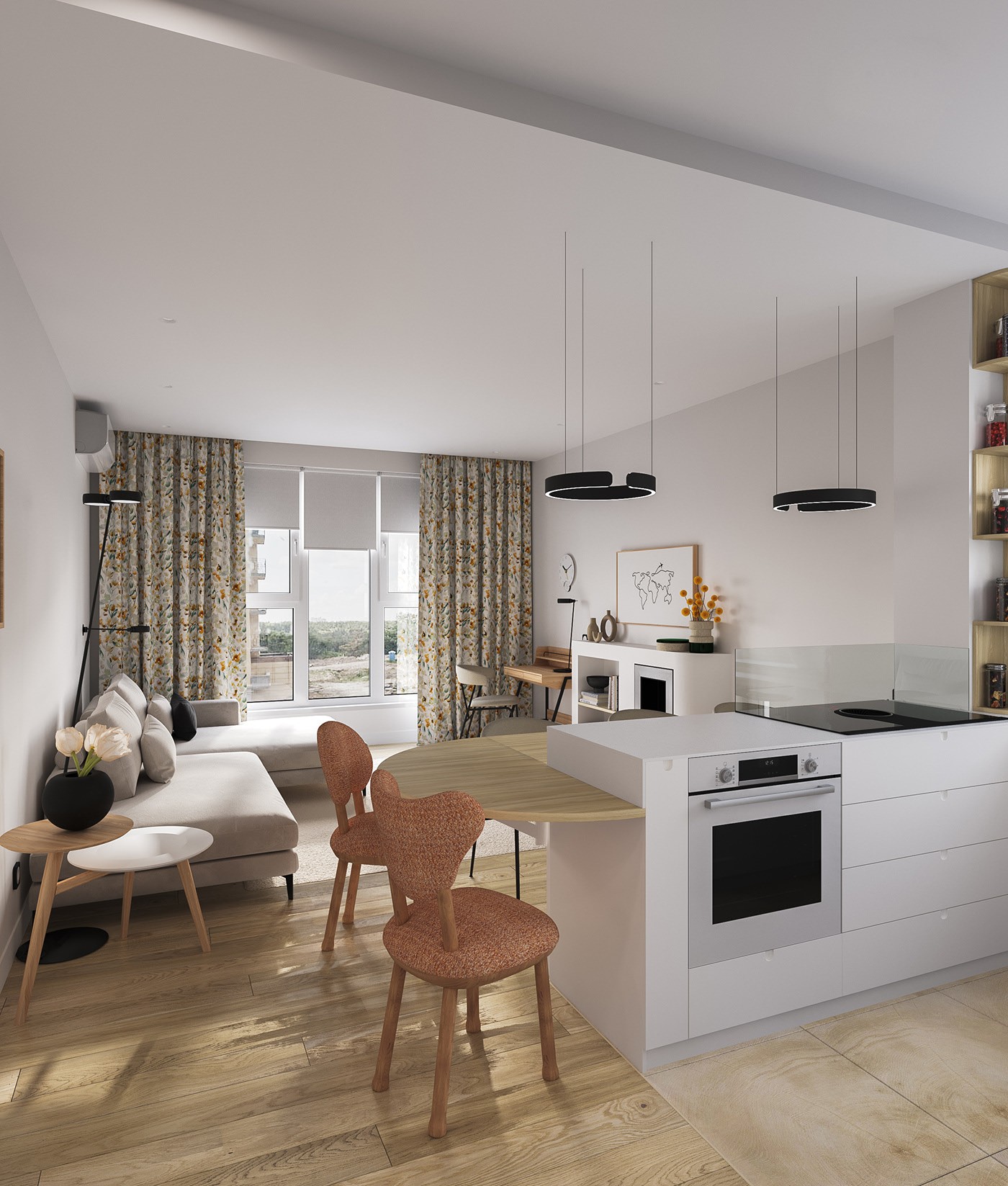 浅色系公寓设计 很舒适的住宅-4