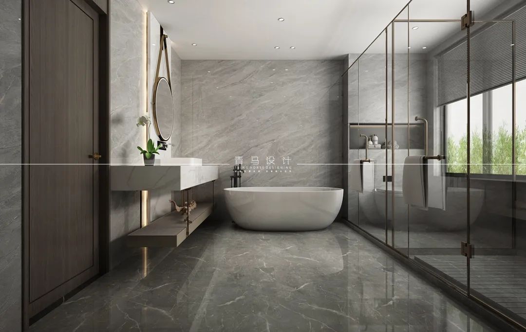 绿地城 360㎡新中式别墅丨青马别墅设计-35