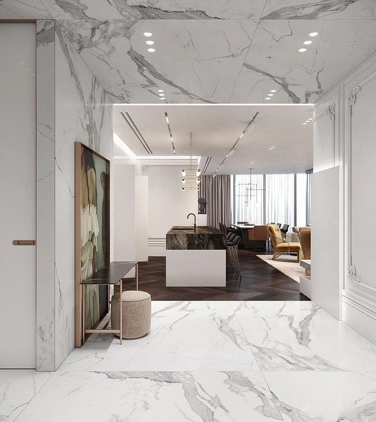 现代简约轻奢风格 | 混搭元素打造高级感大宅-8