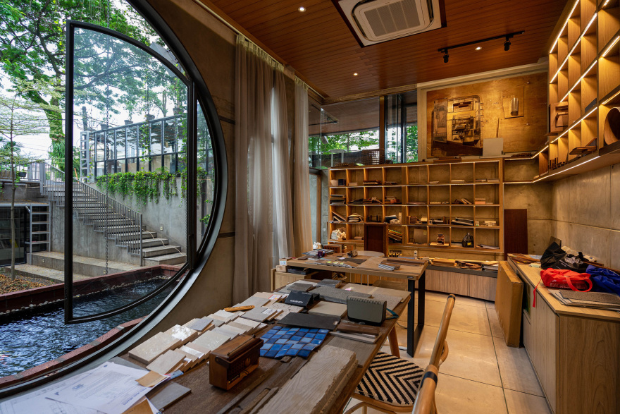 绿意盎然的别墅住宅兼工作室丨印度丨Realrich Architecture Workshop-41