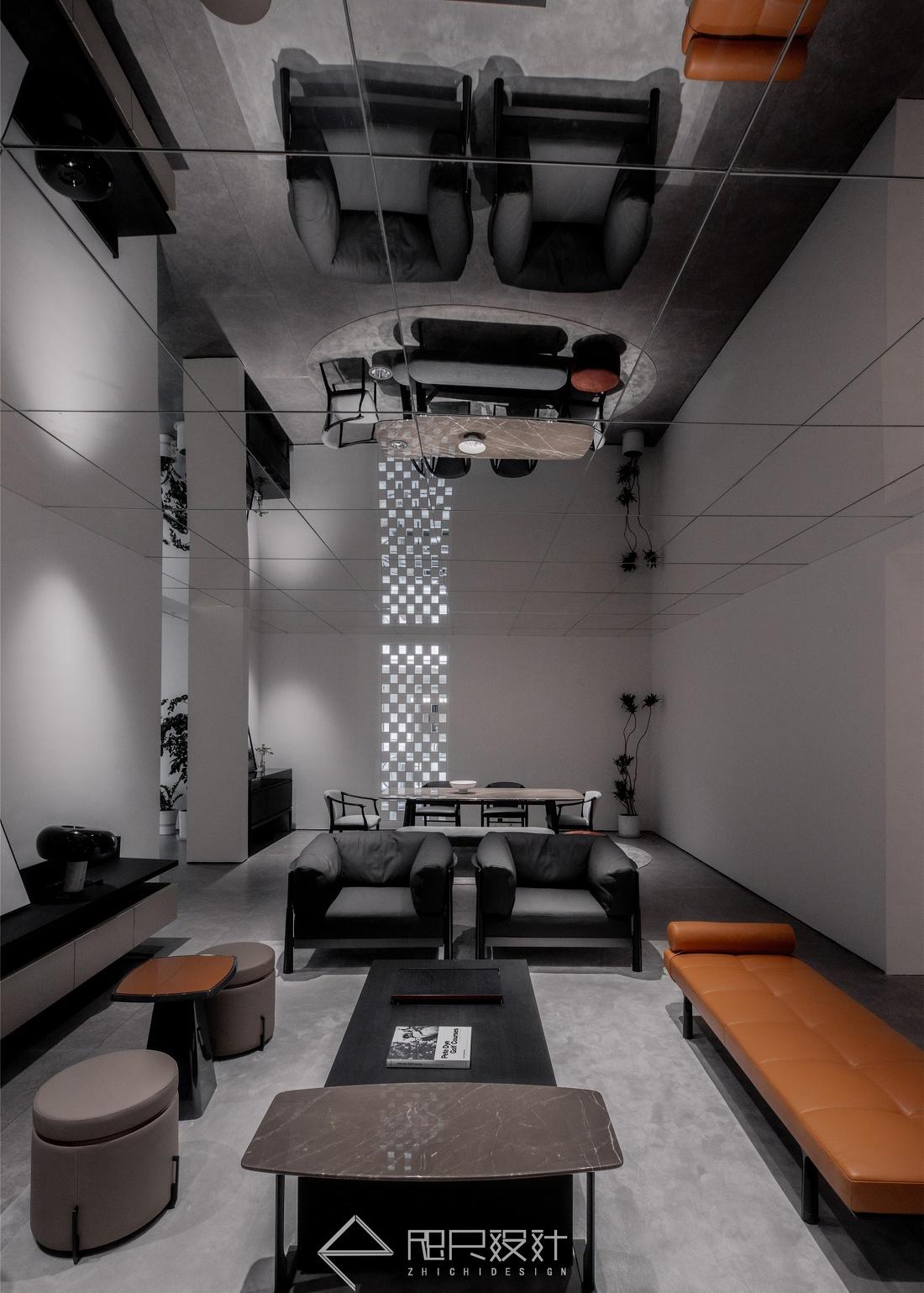 半墙设计、镜像交错,打造个性家居空间-19