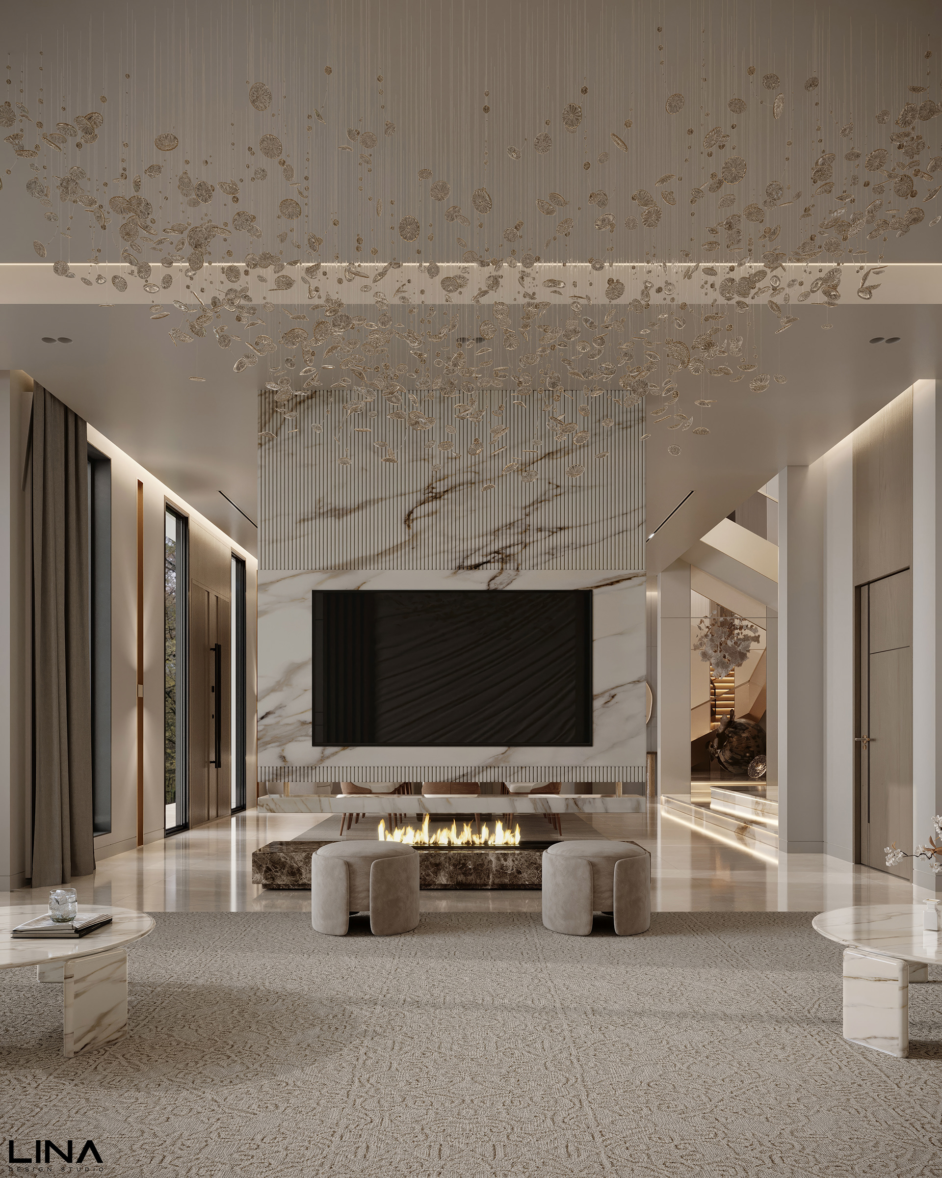 现代接待处设计丨沙特阿拉伯丨Lina Design Studio-2