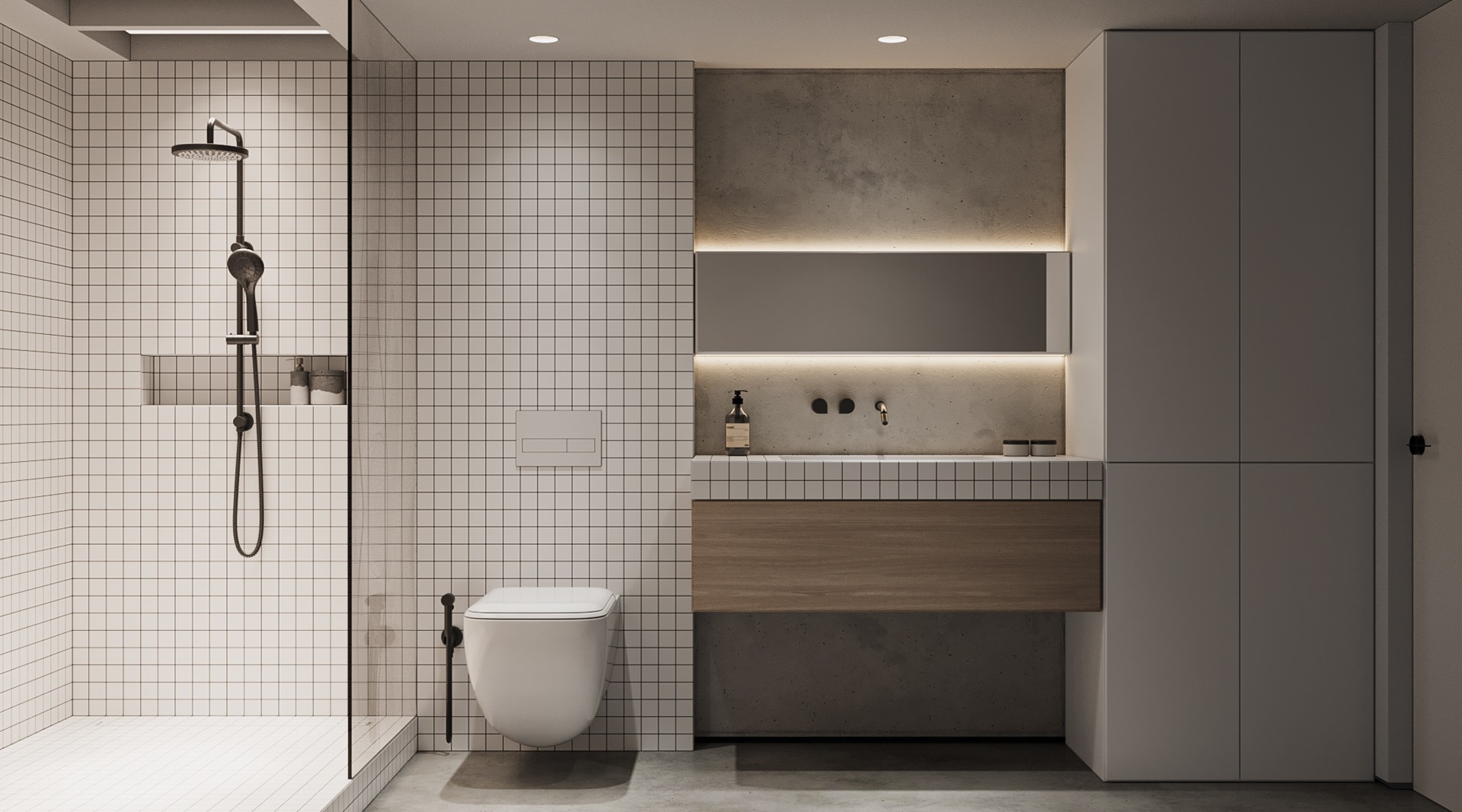 100㎡黑色系住宅设计 超有质感！-18