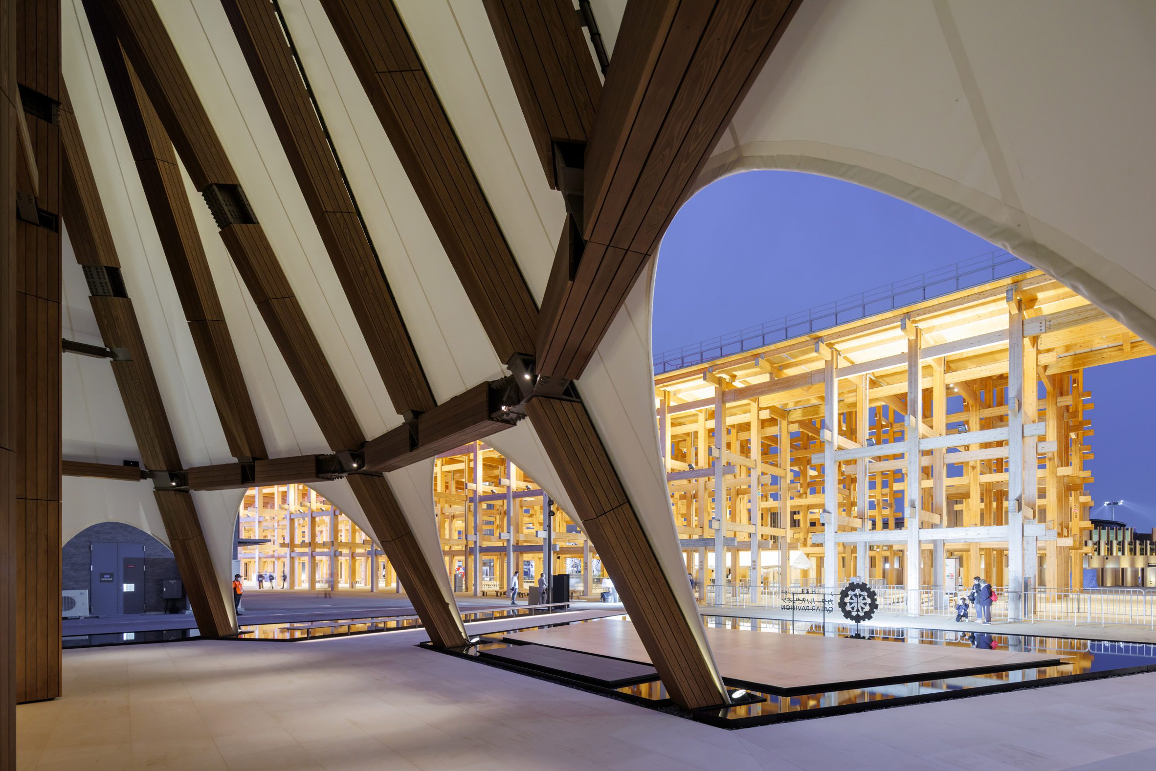 2025大阪世博会卡塔尔馆丨日本大阪丨隈研吾建筑都市设计事务所,AMO,Inside Outside-11