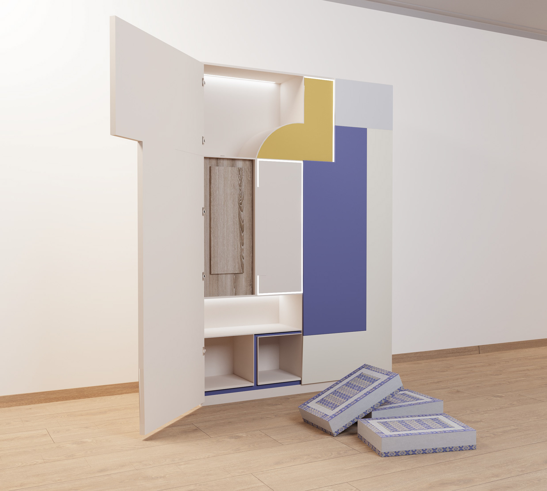 Kompozycja (Composition)多功能书桌单元设计-4