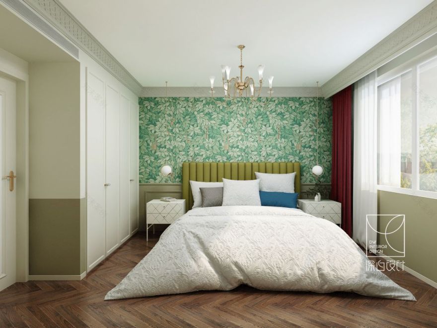 深白空间|| 五口之家静谧玉楼设计-31