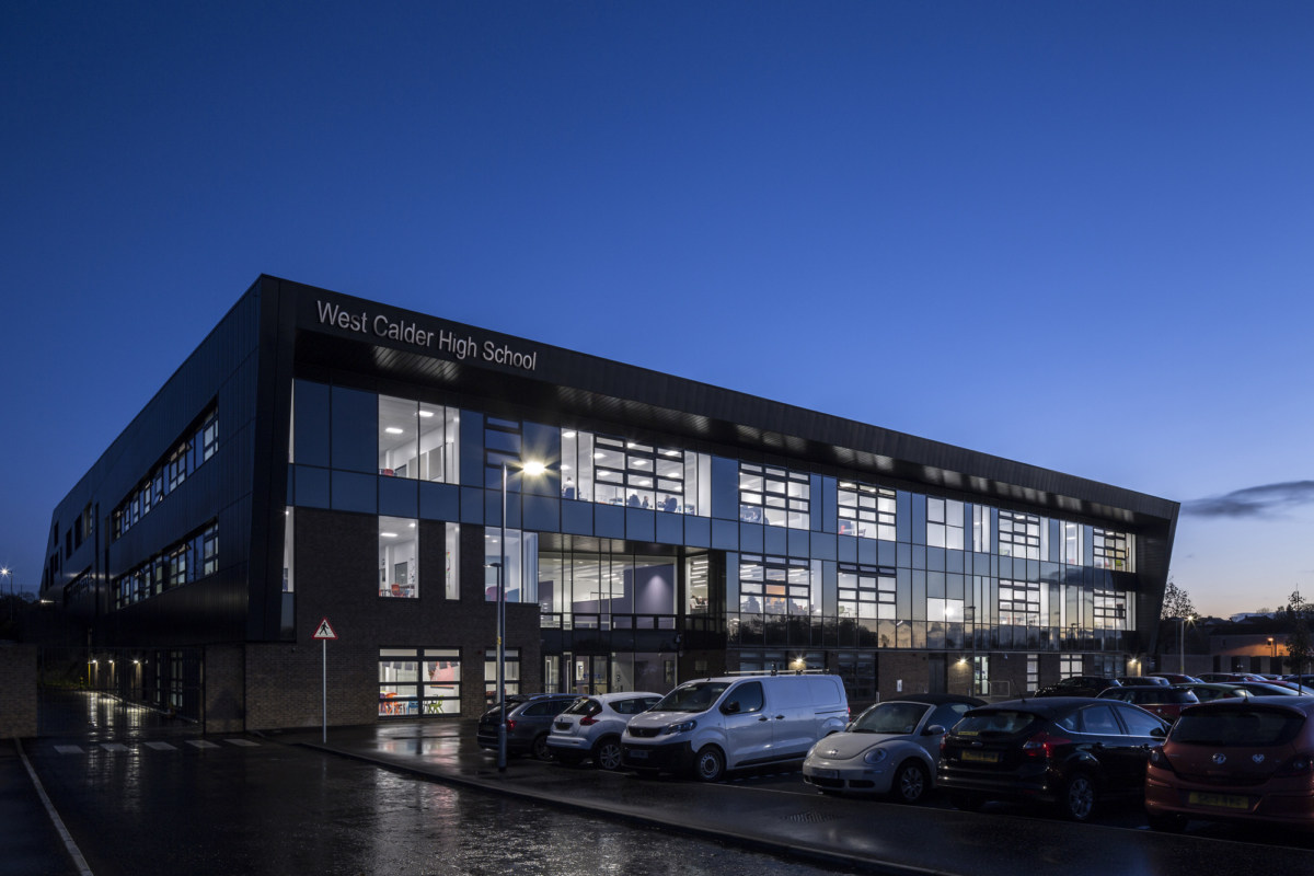 苏格兰 West Calder 中学现代教学楼-6