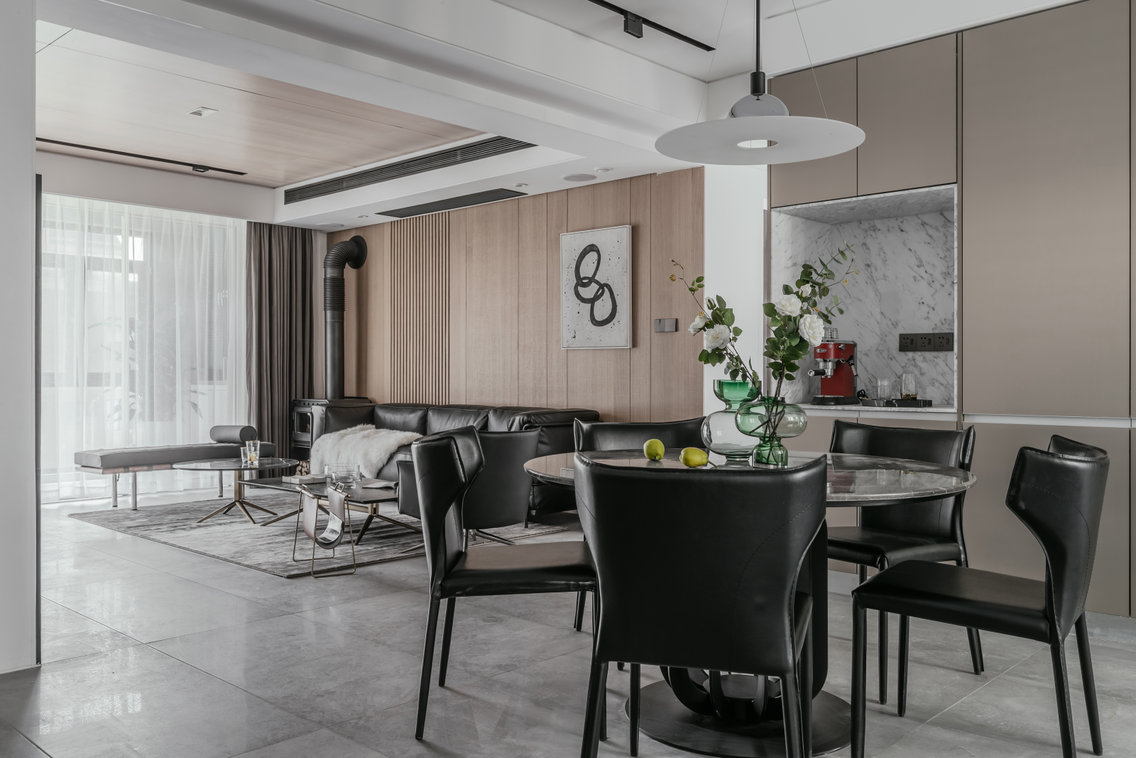 《境静·自然》现代私宅,自然纯粹材质打造舒适空间-23