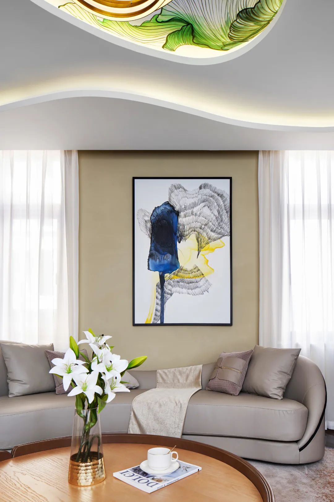 现代独特弧线打造 400㎡的灵动别墅丨新加坡筑维空间设计机构-17