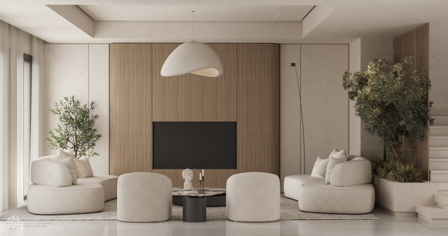 简约客厅室内设计丨阿联酋迪拜丨Creiatv Desractor 团队-9