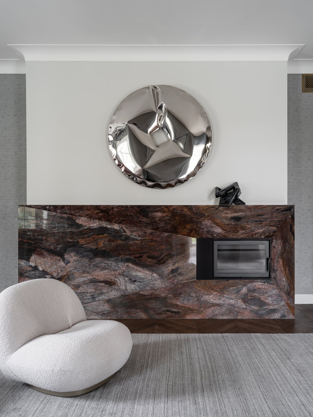 家装设计案例鉴赏——经典现代风格别墅轻奢质感拉满-5