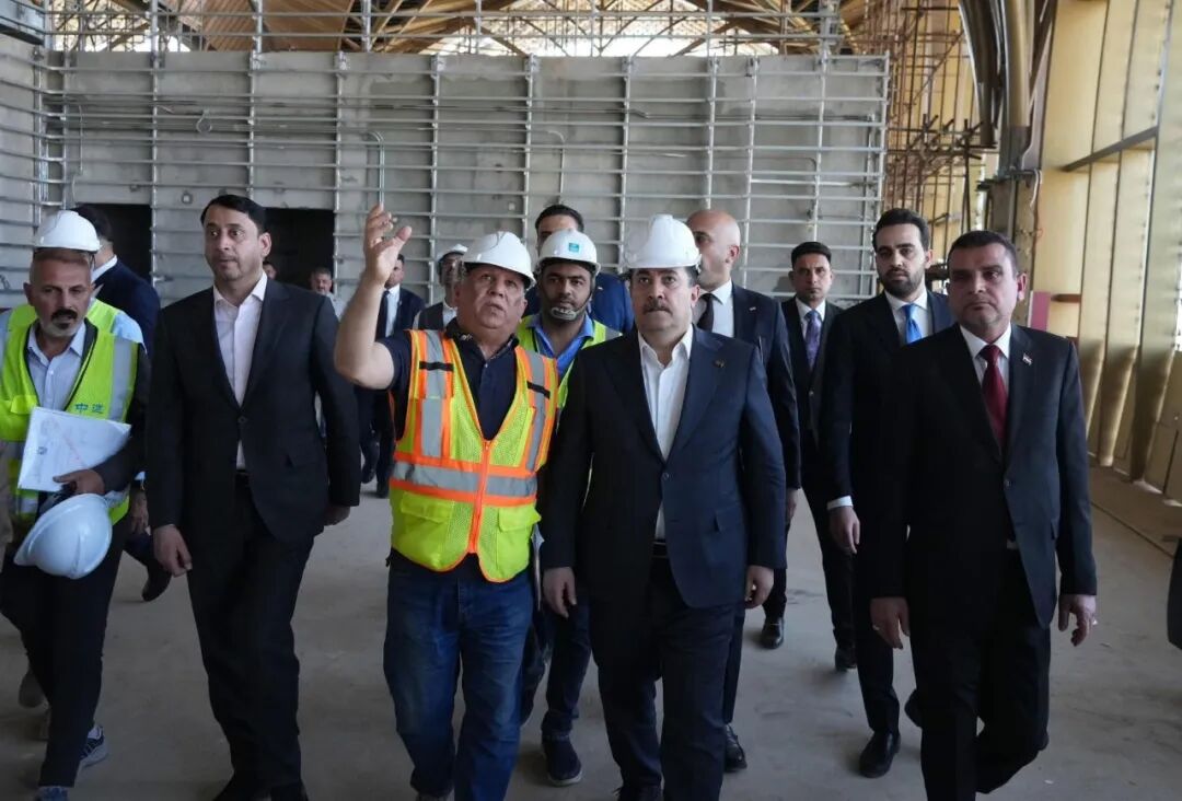 伊拉克总理苏达尼一行赴纳西里耶国际机场项目视察-2