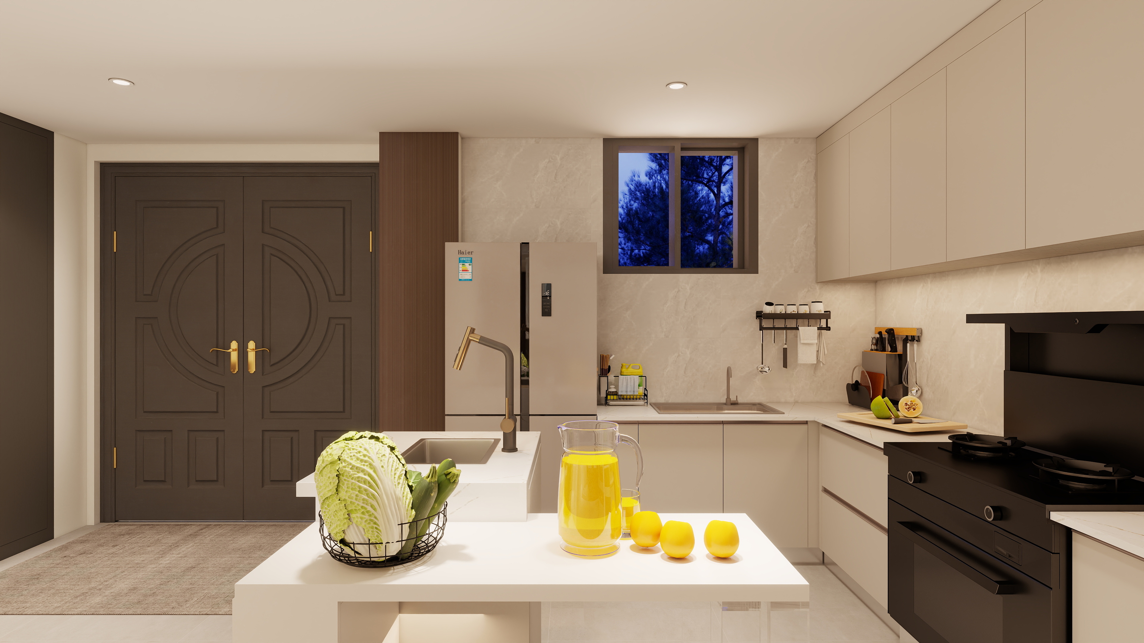 意式：黑色与木色之家-9