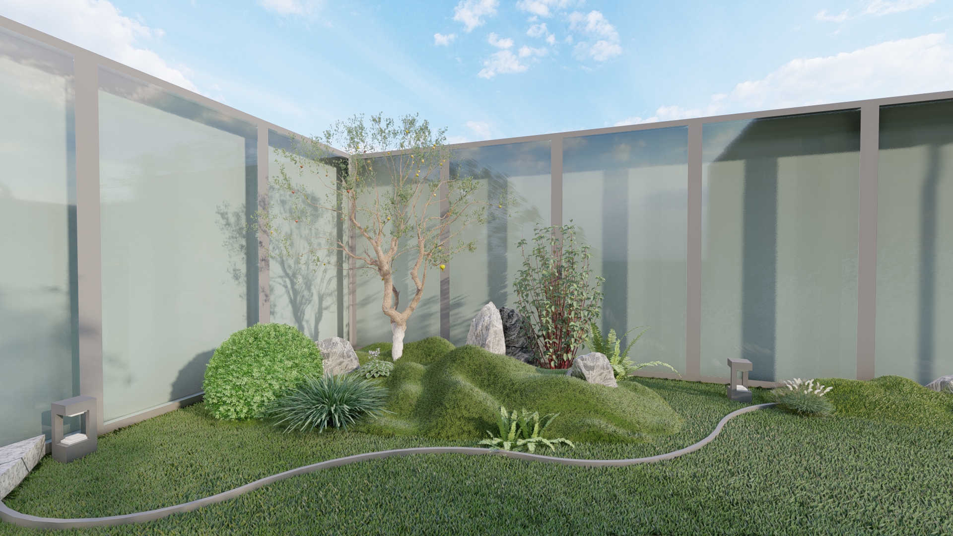 现代简约风格庭院设计-13