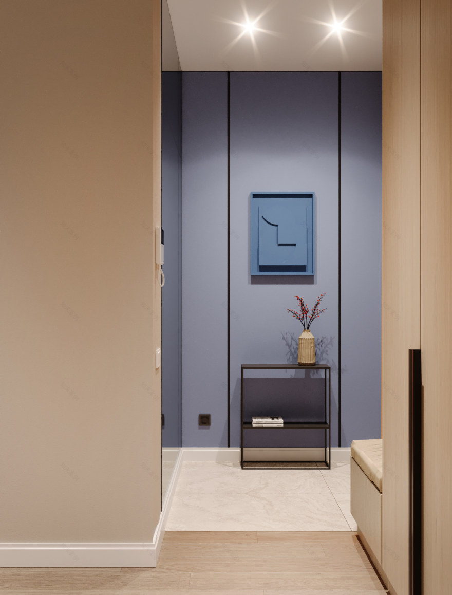 37㎡出租公寓设计丨俄罗斯莫斯科丨Kate Sirotkina-3