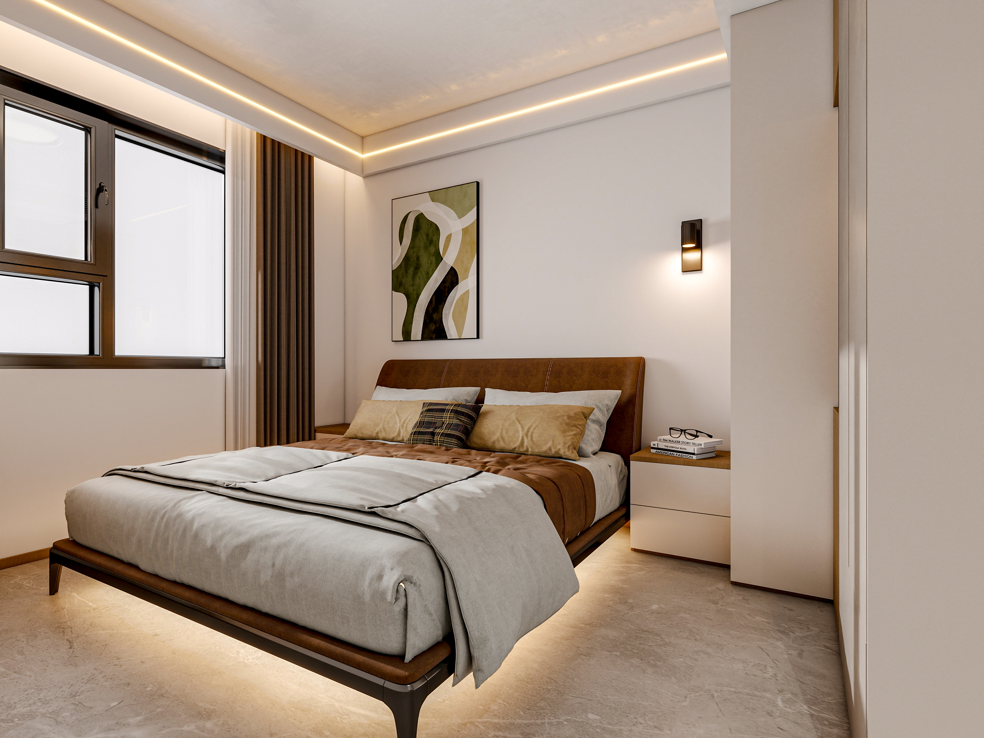 新疆乌鲁木齐绿景苑（87平方现代简约三居室）-30