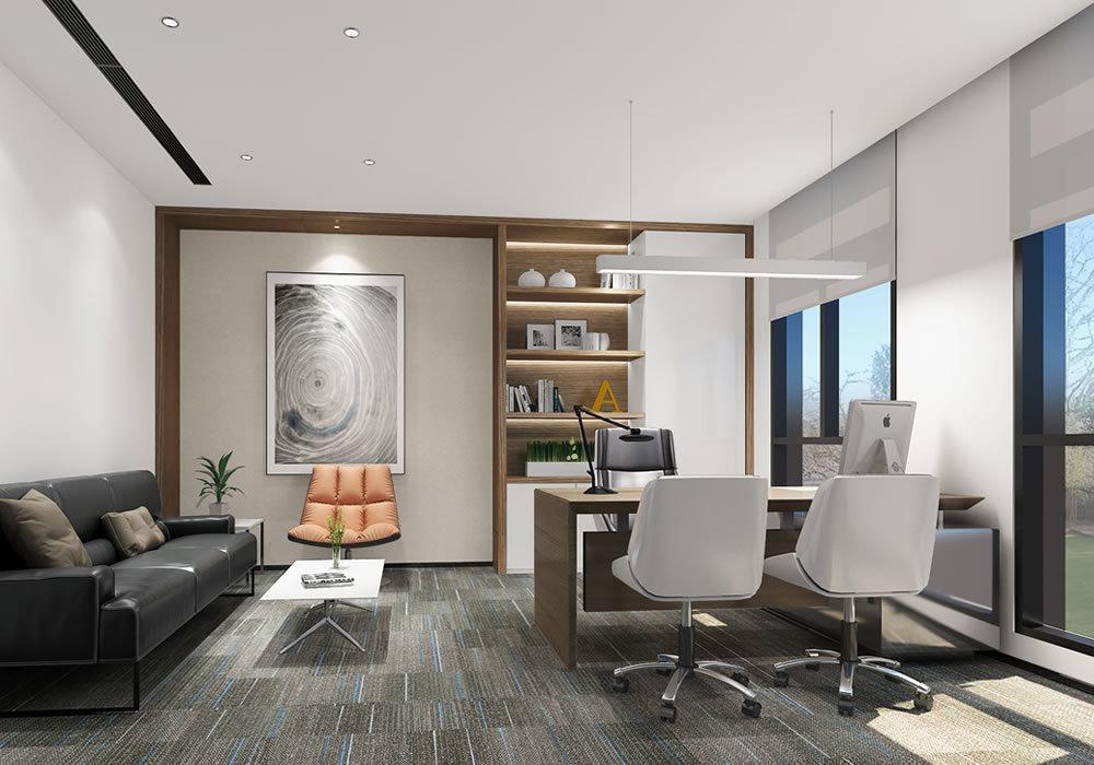 自豪药业现代简约办公室设计-2