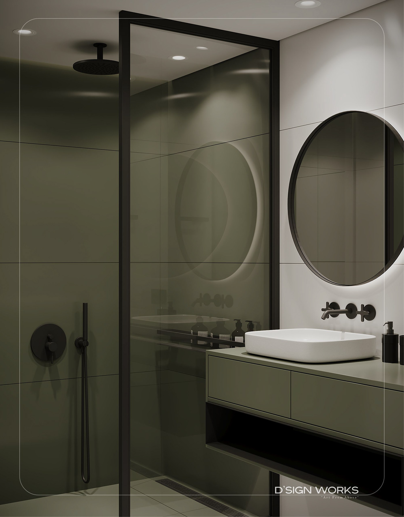 现代简约 绿色点缀空间设计！-16