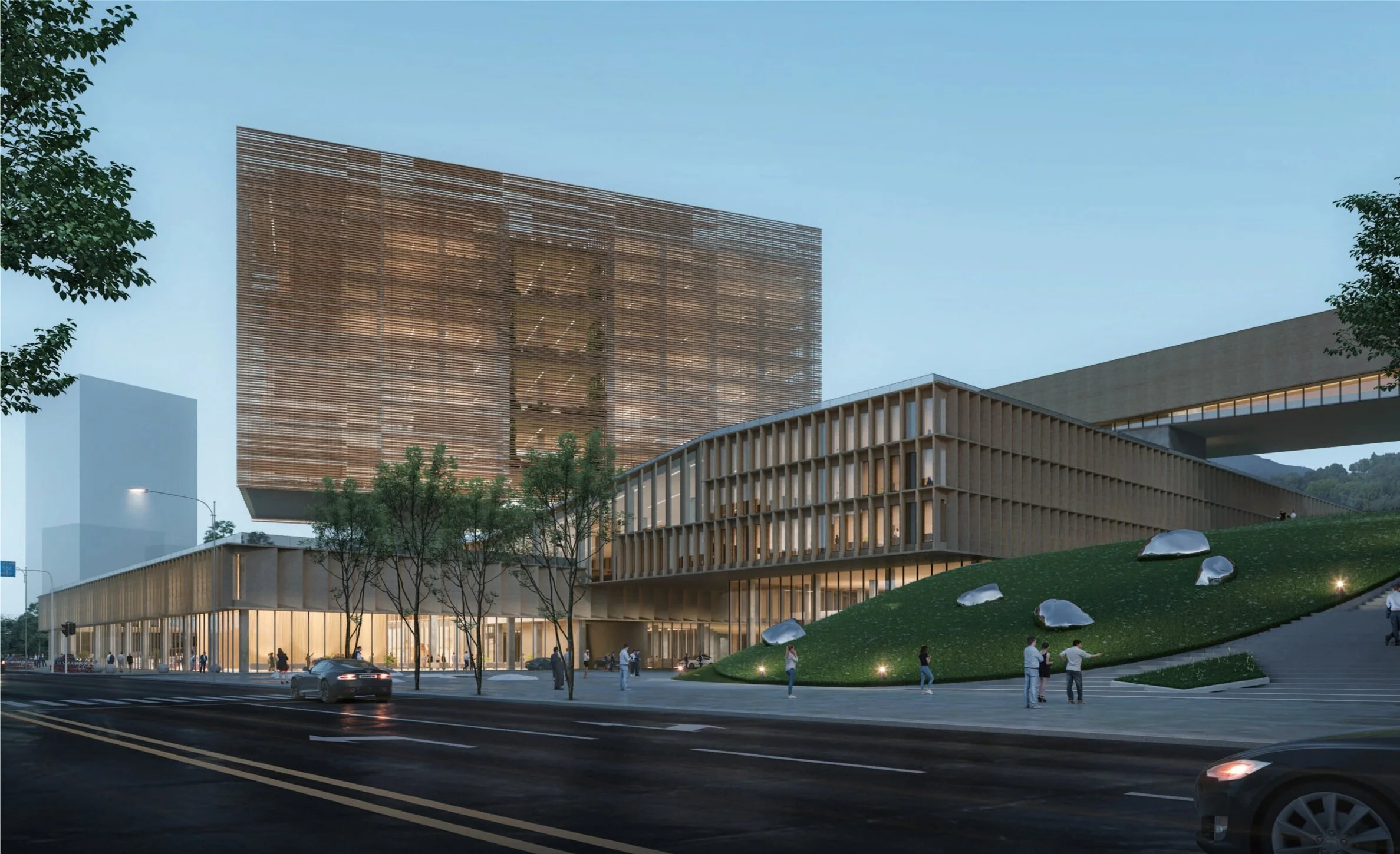 大鹏公共事务中心概念设计竞赛项目丨中国深圳丨CUBE,TALLER Architects-0