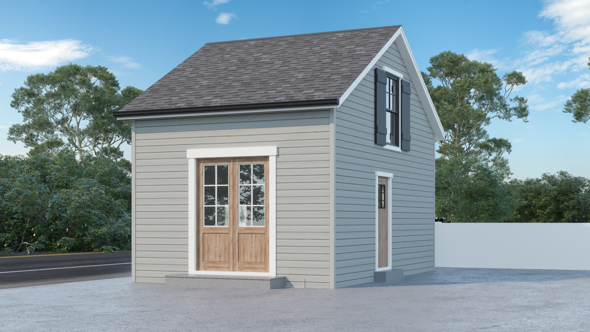 Exterior Rendering of New Construction Homes | The 2D3D Floor Plan Company-25