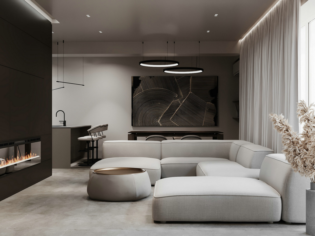 高级灰色系公寓设计-4