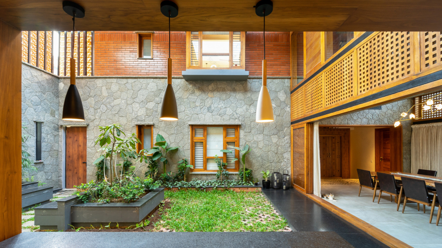 印度开放式客厅住宅丨印度金奈丨迪阿斯建筑师事务所-14