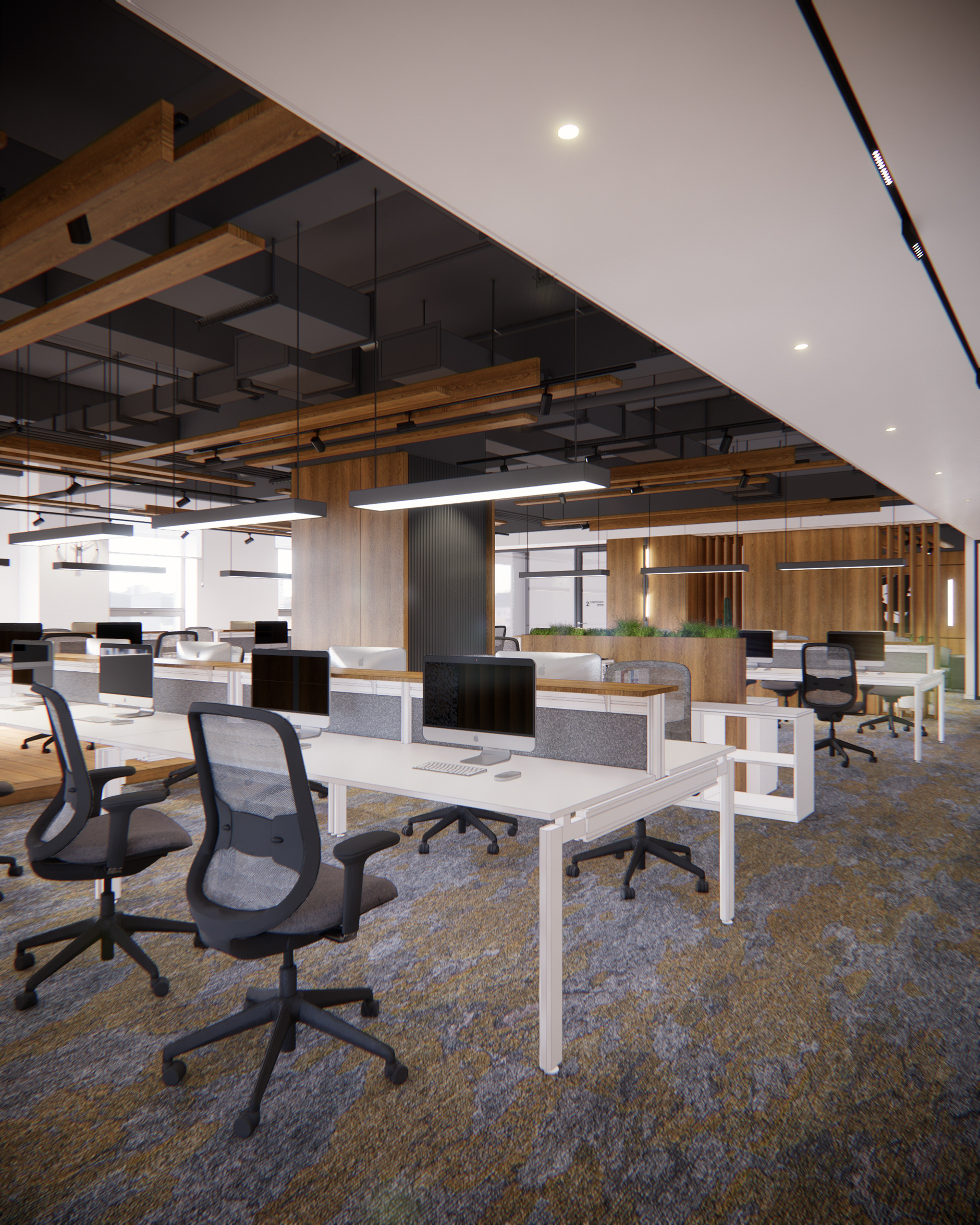 办公室设计与渲染-18