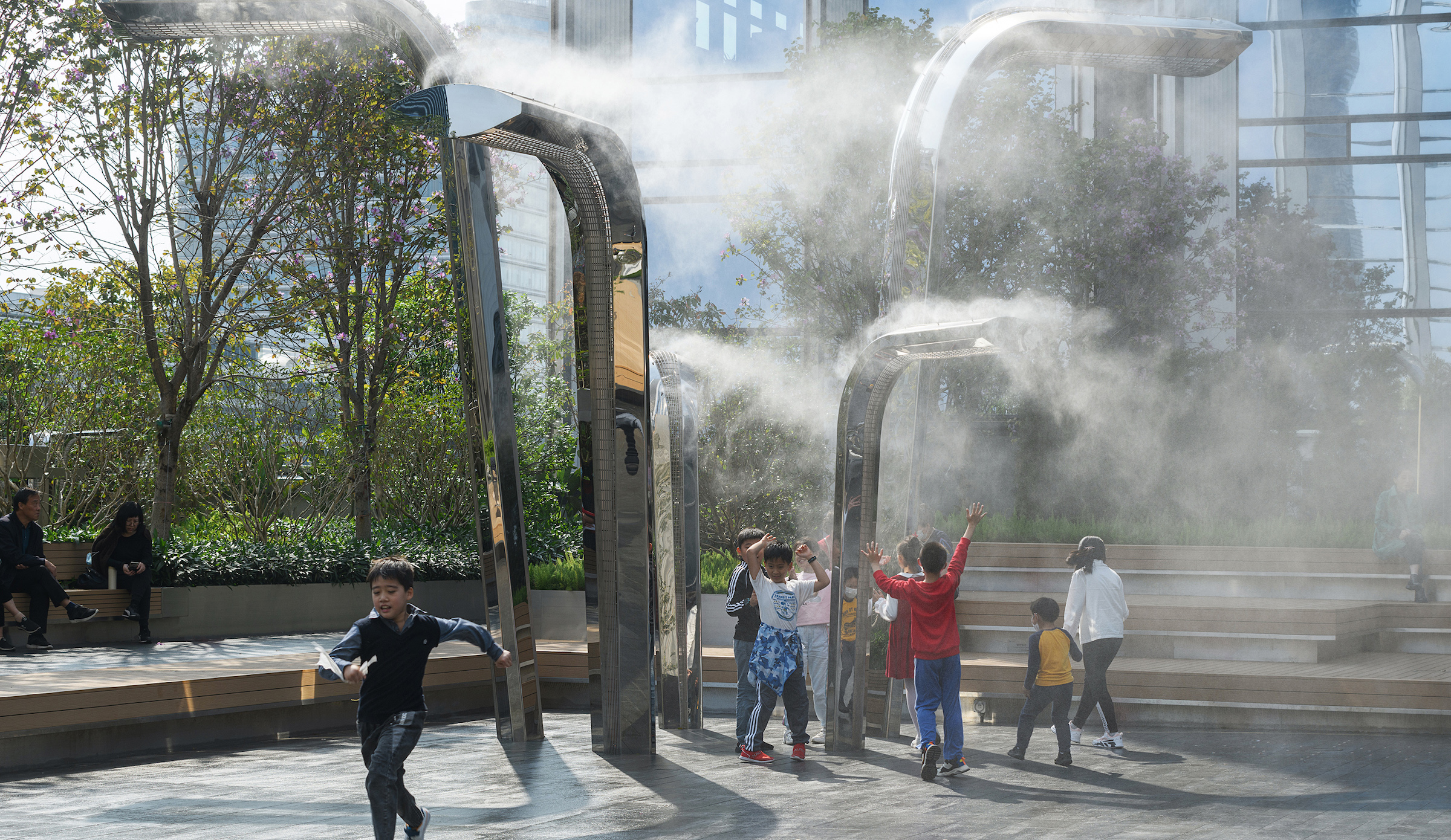 深圳华润万象天地商业四层水滴花园丨中国深圳丨大小景观-26